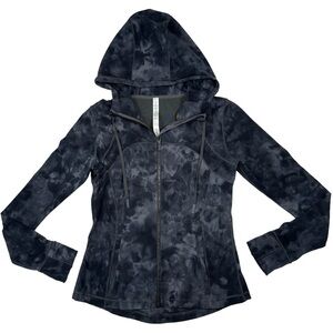 Lululemon Hooded Define Jacket Nulu Diamond Dye Pitch Grey Graphite Grey Size 12